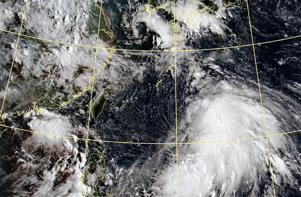 烟花颱風今生成，未來不排除直接侵台。（中央氣象局提供）