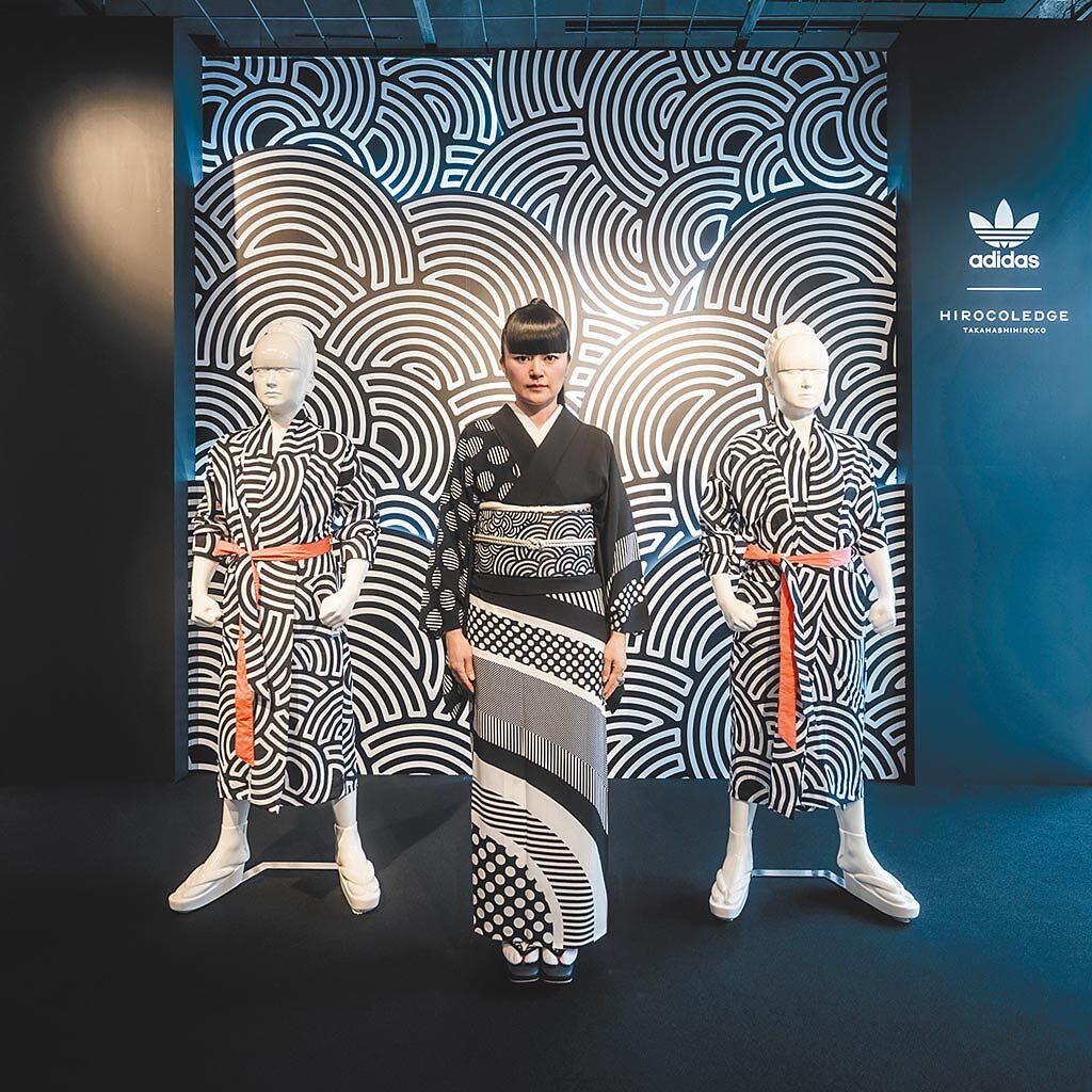 日本藝術家高橋理子首次與adidas聯名系列的89件單品，已在全球正式上市。（ adidas提供）
