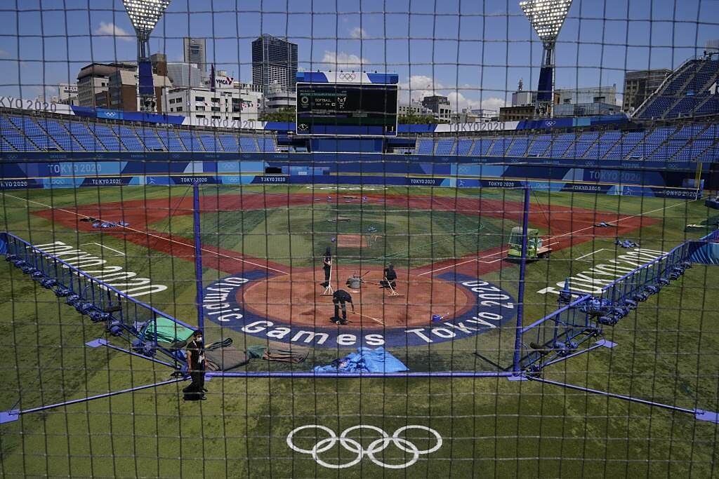 東京奧運的棒球賽場。（美聯社資料照）
