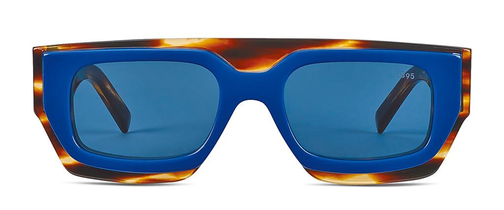 Berluti Sun Dusk藍色太陽眼鏡，1萬3950元。（Berluti提供）