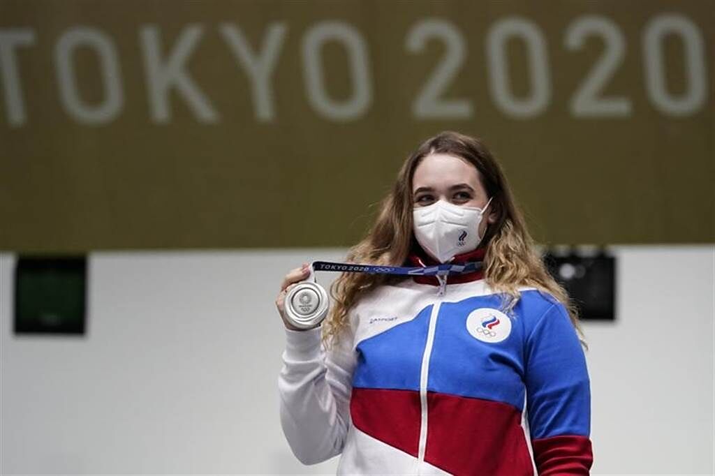 ROC女將Anastasiia Galashina差點射下本屆奧運首面金牌。（美聯社）