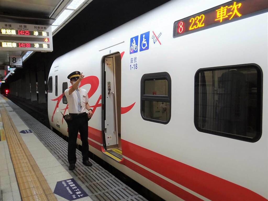 台鐵及台灣高鐵提醒旅客，727降級後列車上、車站大廳、候車區仍禁止飲食，列車上也停售便當，旅客搭車須全程戴口罩。(台鐵提供／簡立欣台北傳真)