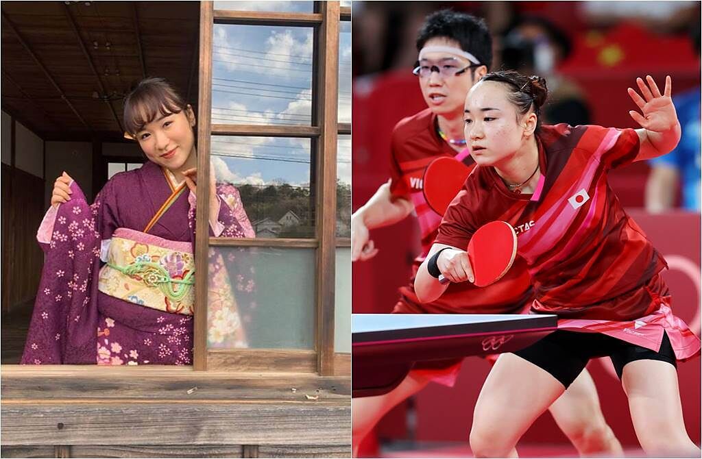 20歲的伊藤美誠是新一代桌球女神。（圖／達志影像（右圖）、取材自伊藤美誠Instagram）