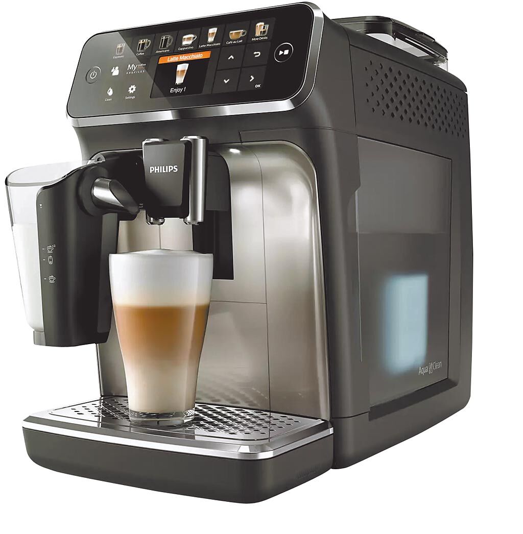 SOGO忠孝館、復興館PHILIPS LatteGo全自動義式咖啡機，特價3萬6900元。（SOGO提供）