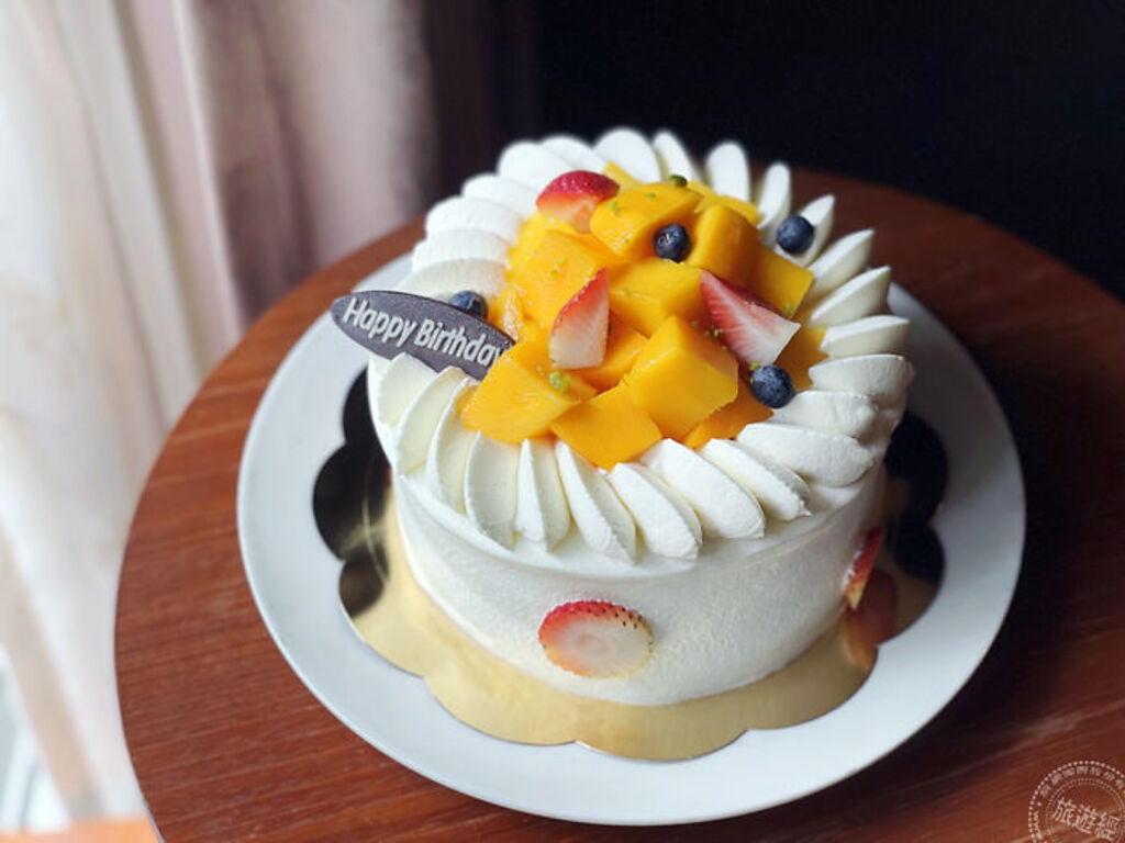【慕軒飯店】法式香緹愛文芒果蛋糕6吋580元（圖：慕軒飯店提供）