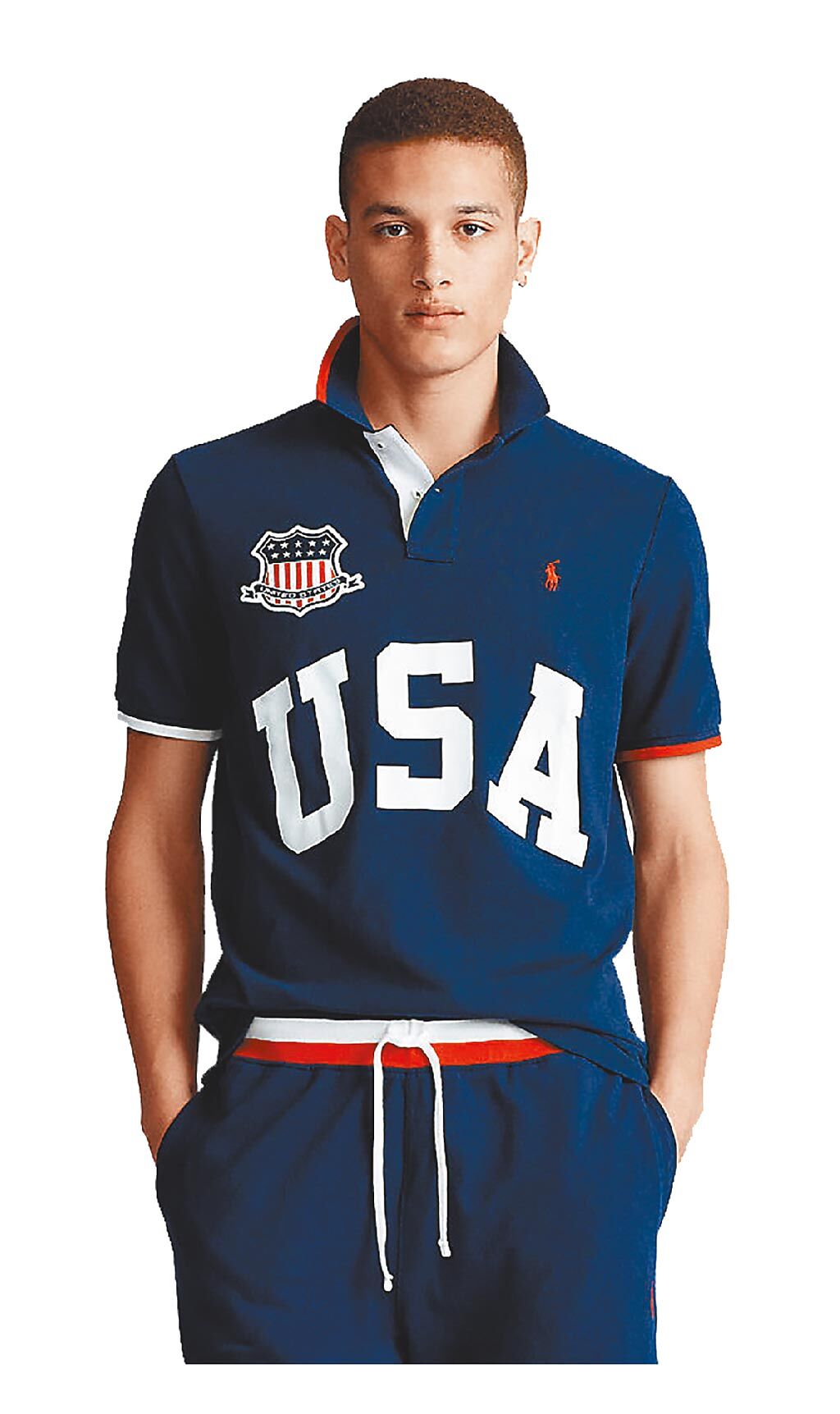 板橋大遠百超級年中慶，POLO奧運系列POLO衫5880元。（遠百提供）