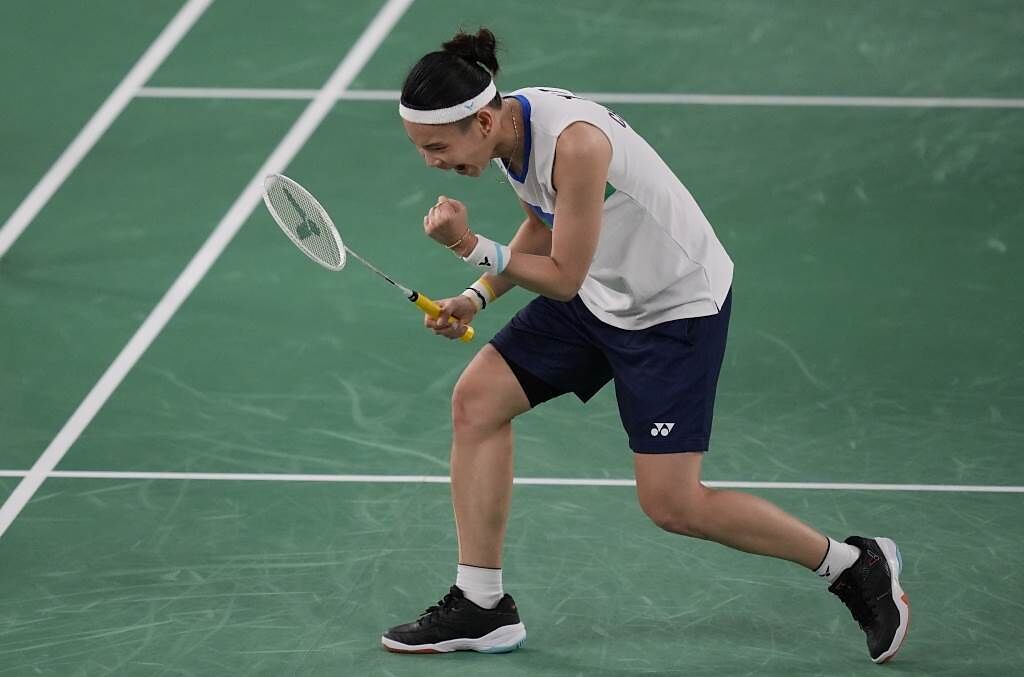 台灣羽球女將戴資穎再贏一場就可摘下奧運金牌。（美聯社資料照）