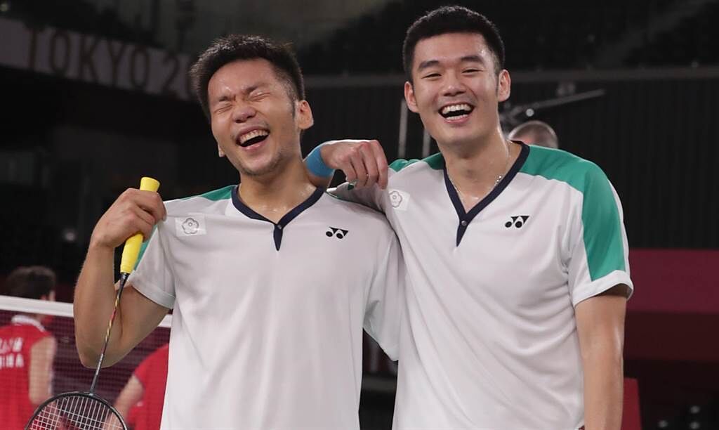東京奧運羽球男子雙打「麟洋配」，摘下金牌。(圖/季志翔 攝)
