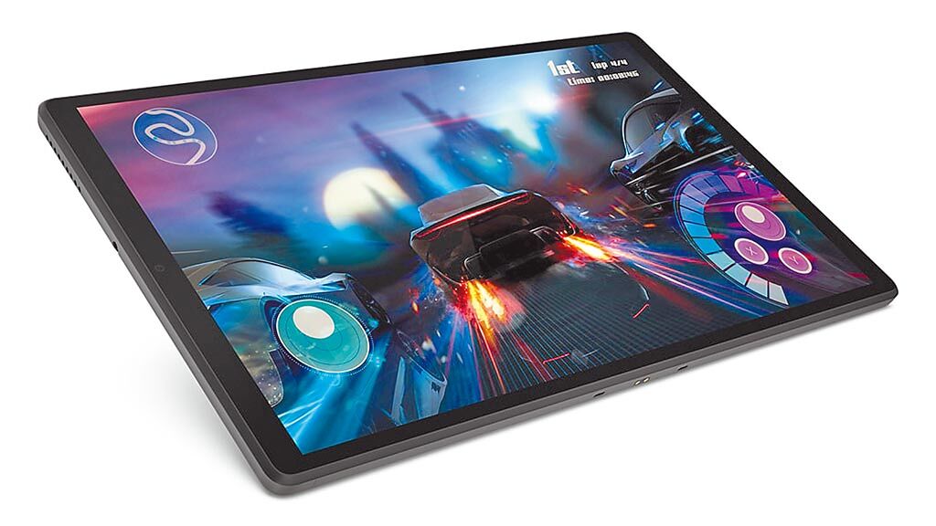 Lenovo Tab M10 FHD Plus，擁有10.3吋FHD顯示器、近90%螢幕顯示比例，定價6890元。（Lenovo提供）