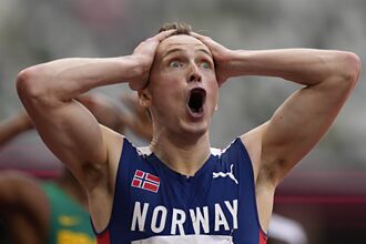 東奧》飆破世界紀錄 挪威飛人400公尺跨欄比短跑還快