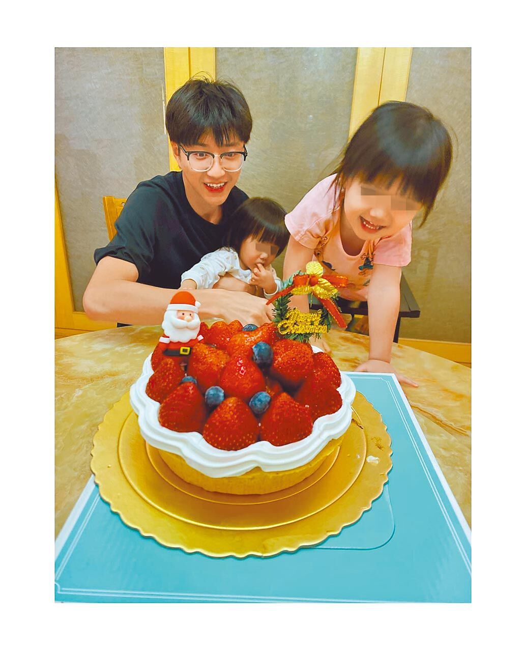 江宏傑將計畫與一雙兒女、家人吃蛋糕歡慶父親節。（摘自臉書）