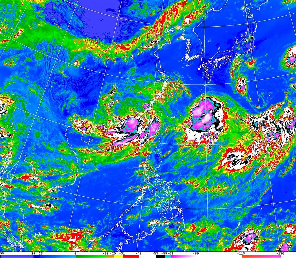 盧碧颱風即將登陸廣東沿海，最快預計在下午解除海警。（圖／翻攝自氣象局）