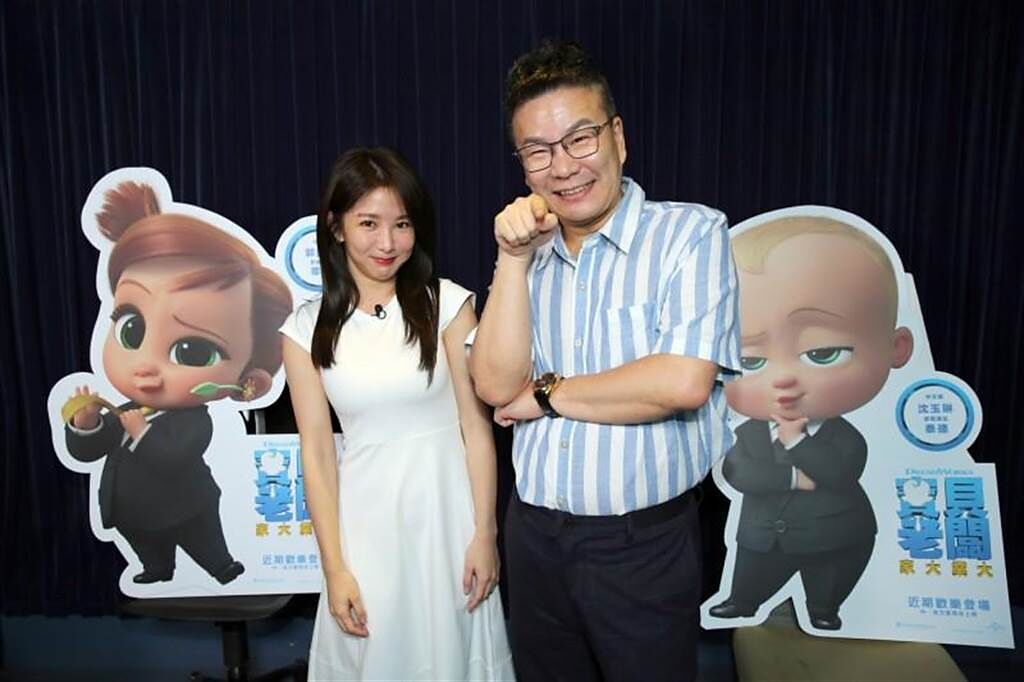 沈玉琳和郭書瑤（左）攜手為《寶貝老闆：家大業大》配音。（UIP提供）