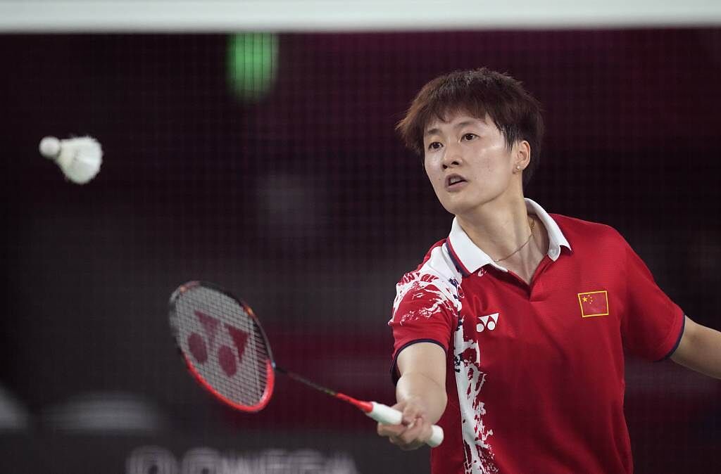 中國大陸羽球女將陳雨菲摘下女單金牌。（美聯社資料照）