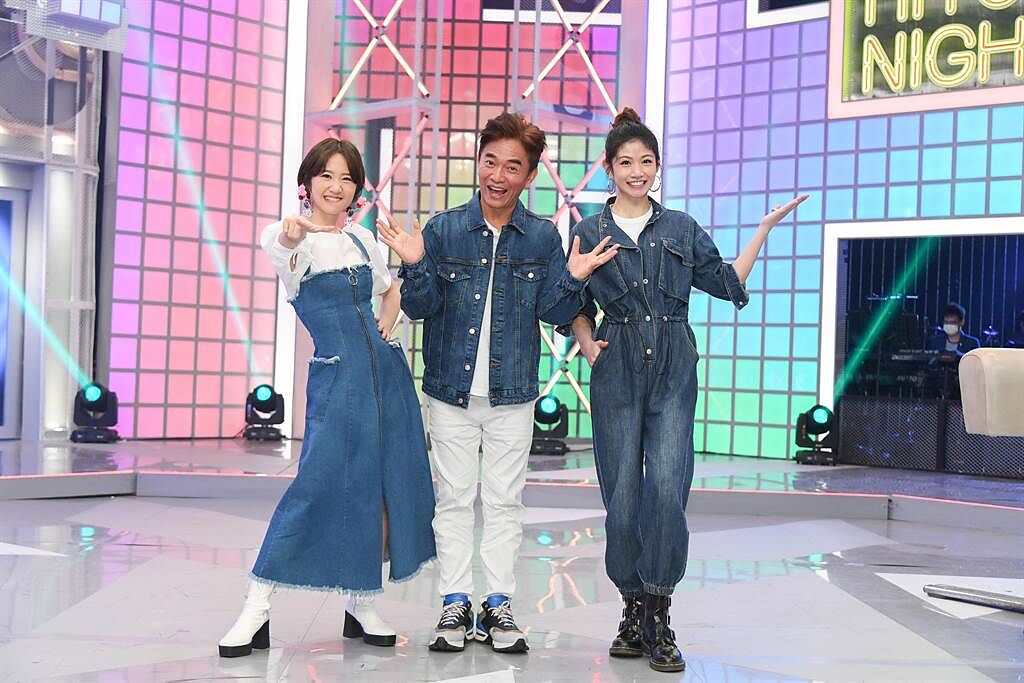 Lulu（左起）、吳宗憲、李千那10日出席《綜藝大熱門》記者會。（三立提供）