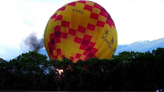 獨〉台東熱氣球10日繫留體驗球體著火 幸無人受傷