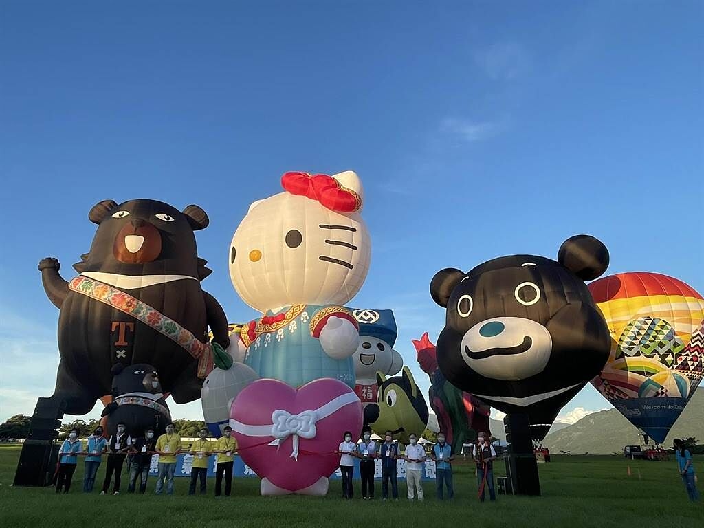 台東縣長饒慶鈴偕同台北市長柯文哲將共同啟動熱氣球自由飛。（莊哲權攝）