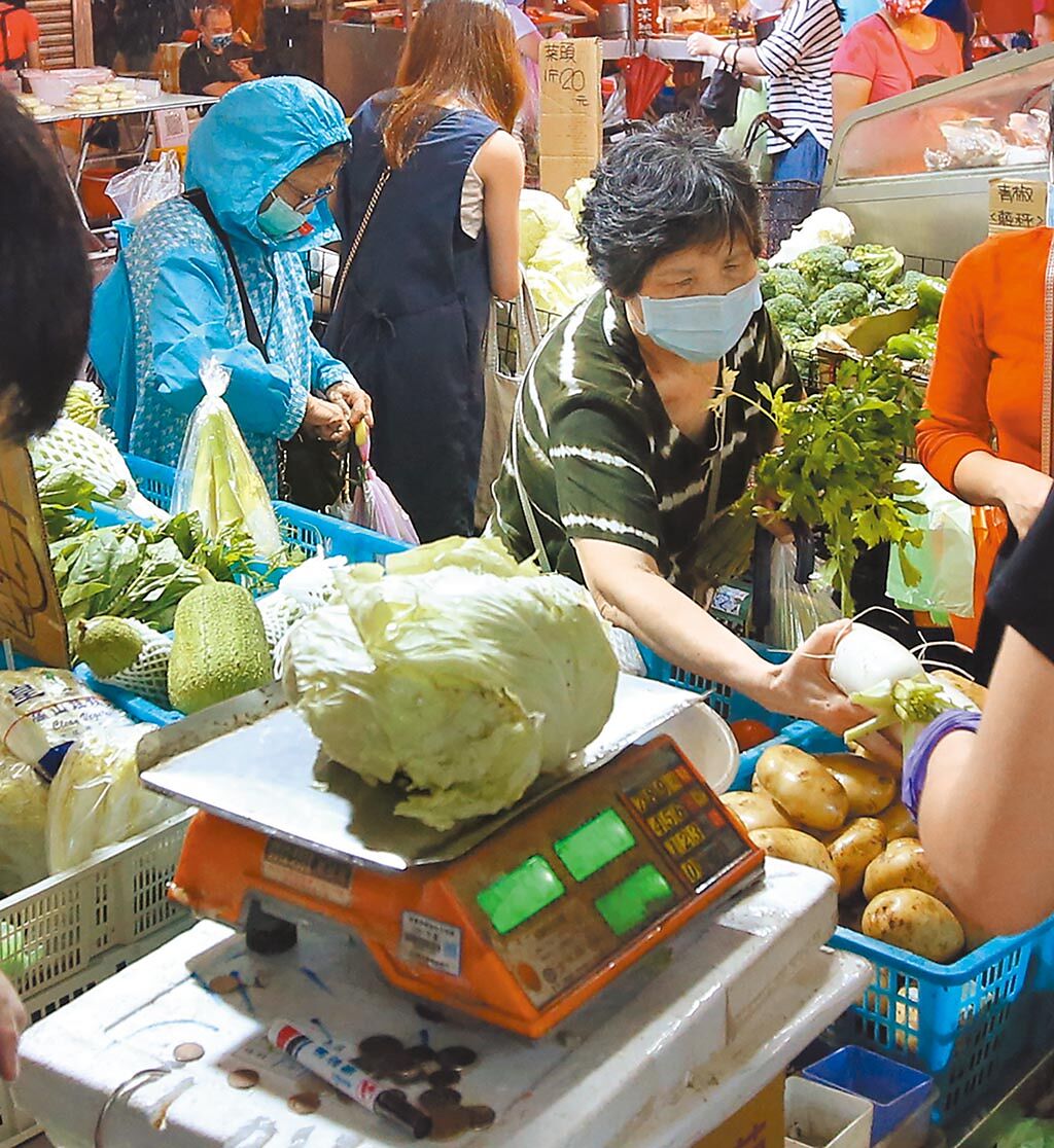 中南部日前降下豪大雨，重創蔬菜產地，菜市場一把青菜直逼50元，許多婆婆媽媽直呼吃不起。（本報資料照片）