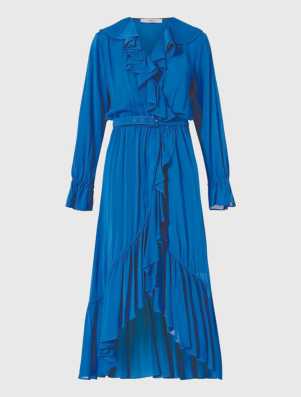 Marella荷葉浪漫洋裝，2萬4600元。（Marella提供）