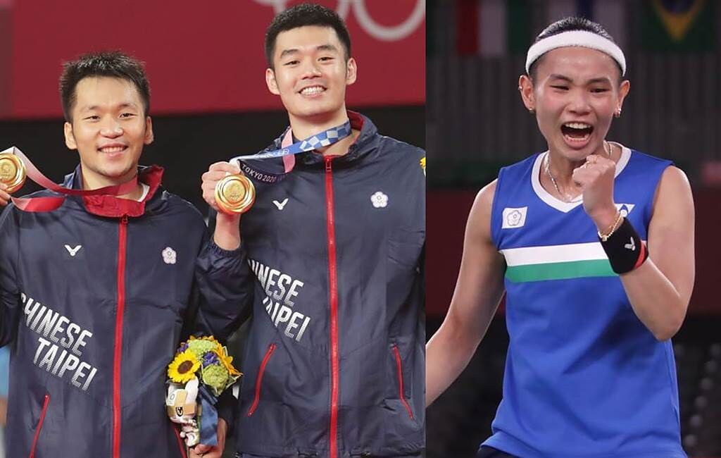 台灣羽球國手王齊麟和李洋奪下男子雙打奧運金牌，戴資穎獲得女單銀牌，3位好手可望在今年10月湯優盃再展身手。（資料照／季志翔攝）