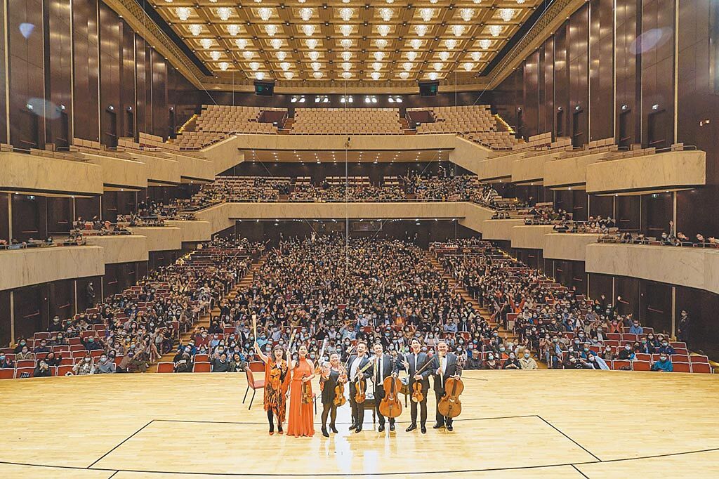 林肯中心室內樂協會去年在疫情下，歷經8個月沒演出，在台灣開滿場音樂會，當時音樂家們都很感動。（鄭達敬攝，巴哈靈感音樂文化協會提供）