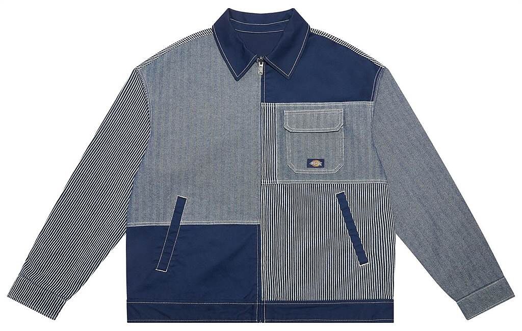 DICKIES經典藍白條紋兩面穿外套，5380元。（新光三越提供）
