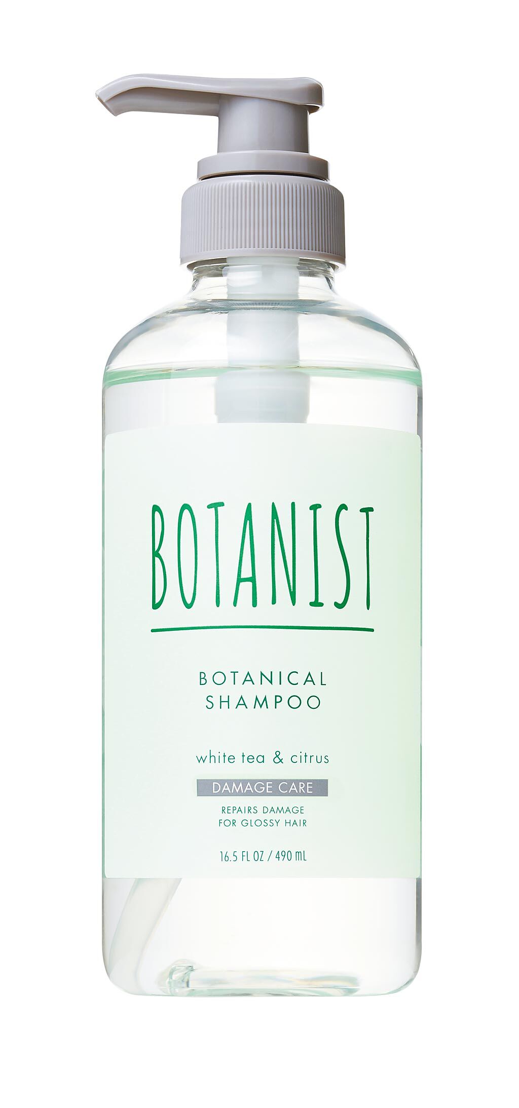 BOTANIST 清新白茶系列洗髮精（受損護理型）白茶&柑橘，550元。（BOTANIST提供）
