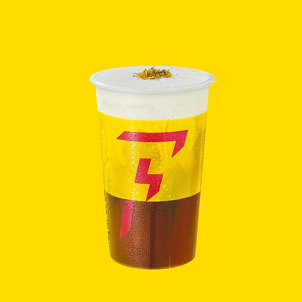 Flash Coffee閃電特調－桂花拿鐵，80元起。（Flash Coffee提供）