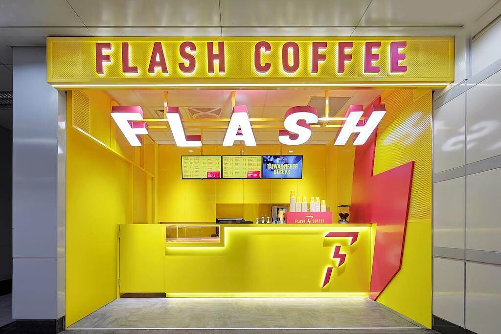 Flash Coffee台灣首間門市－行天宮門市。（Flash Coffee提供）