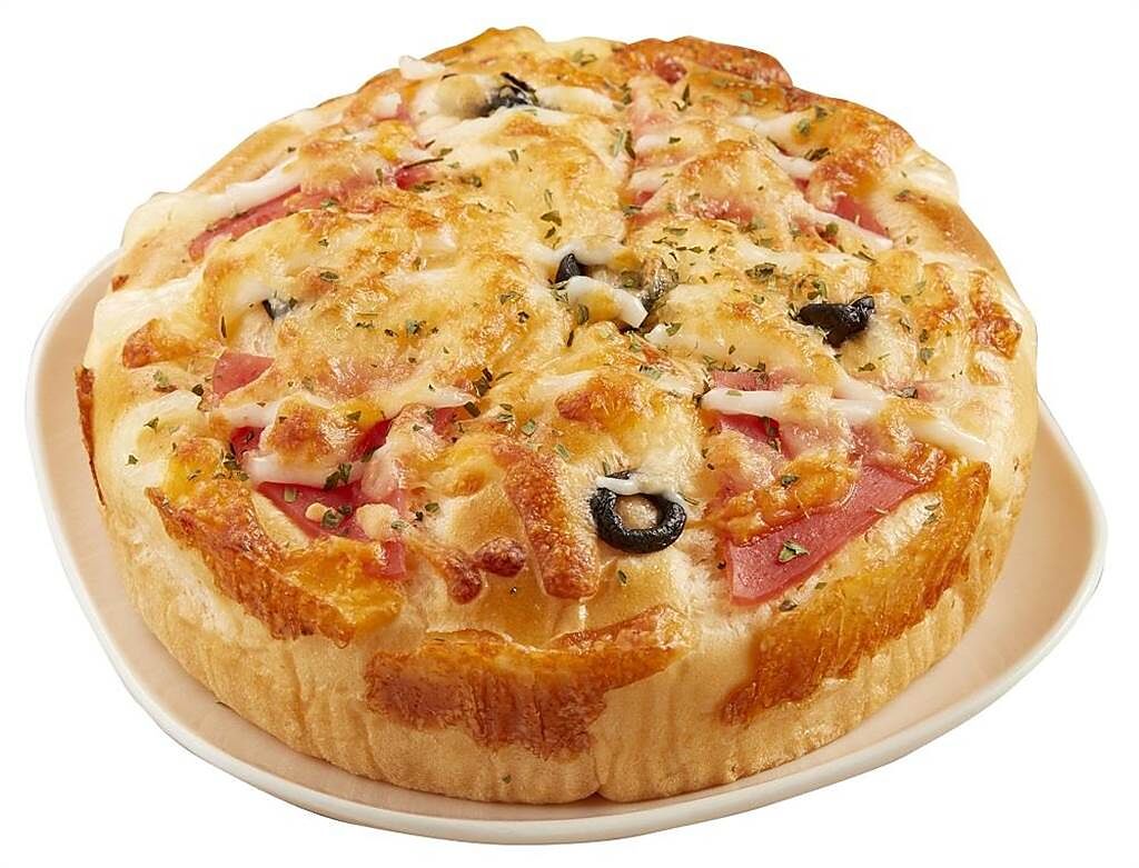 全聯阪急麵包綜合披薩，30元，9月9日前特價25元。（全聯提供）