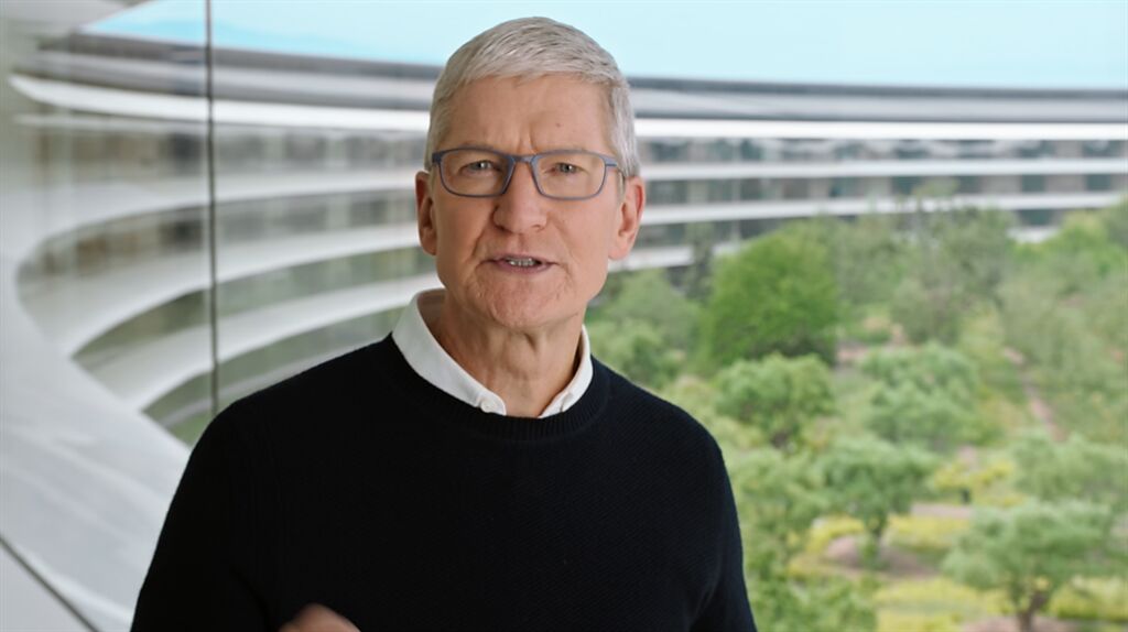 蘋果CEO Tim Cook。（摘自蘋果官網）