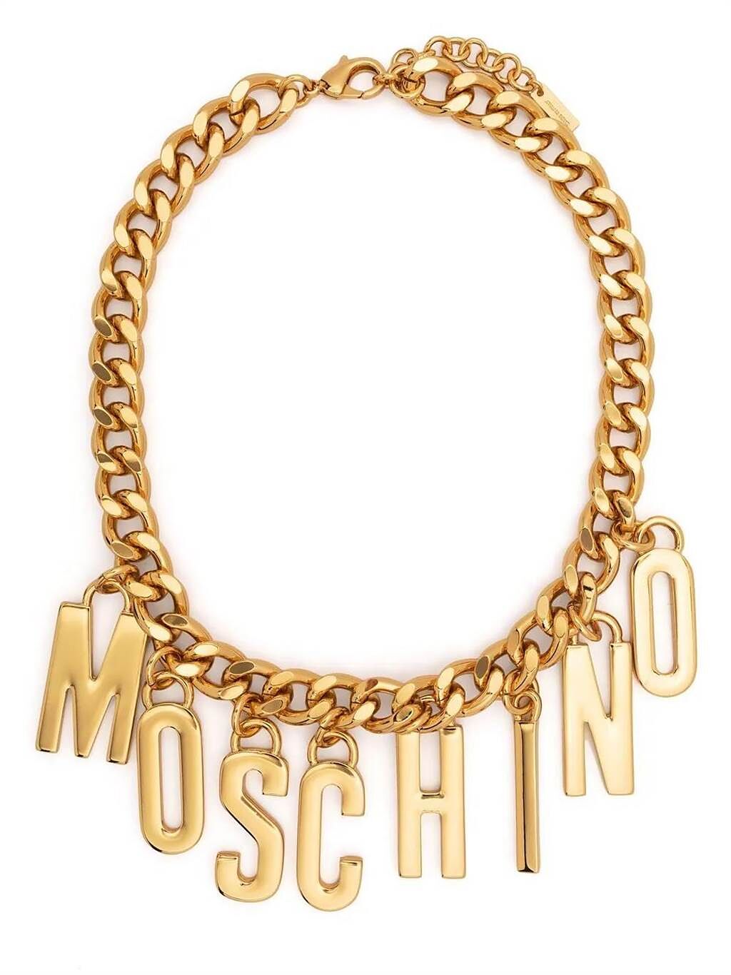 Moschino 字母項鍊，1萬3800元。（Moschino提供）
