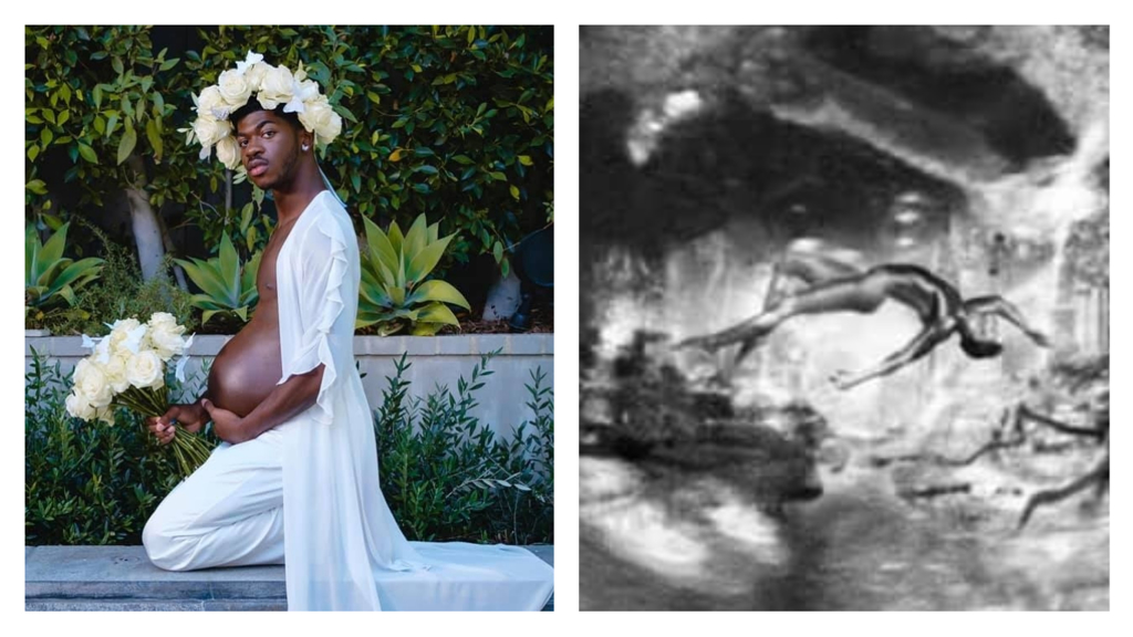 美國饒舌歌手的懷孕沙龍照與超音波照一次釋出（圖 / 翻攝自Lil Nas FB）