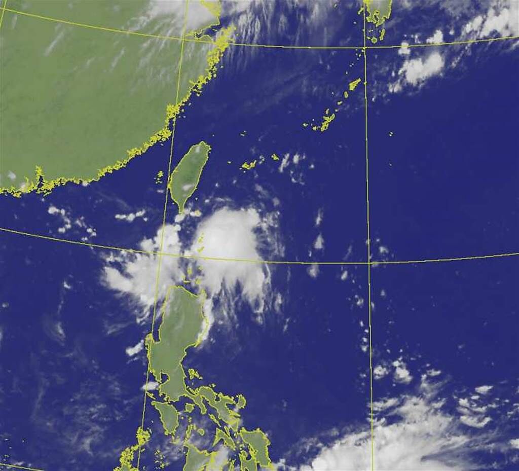 本周菲律賓東方海域有熱帶擾動活動，有機會發展成熱帶性低壓甚至颱風。(翻攝自氣象局)