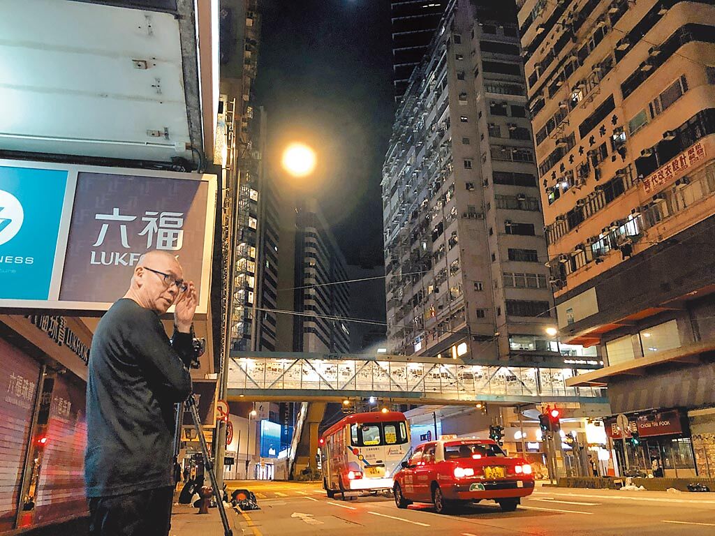 蔡明亮導演的紀錄短片《良夜不能留》在香港取景。（汯呄霖電影提供）
