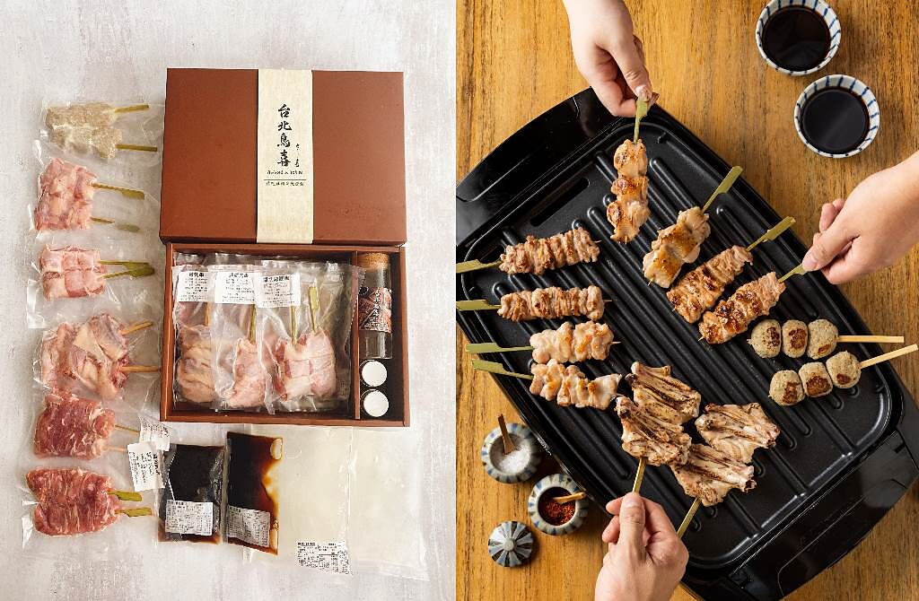 因應中秋節的到來，「台北鳥喜」推出四人份精選雞肉串燒禮盒。（圖／品牌提供）