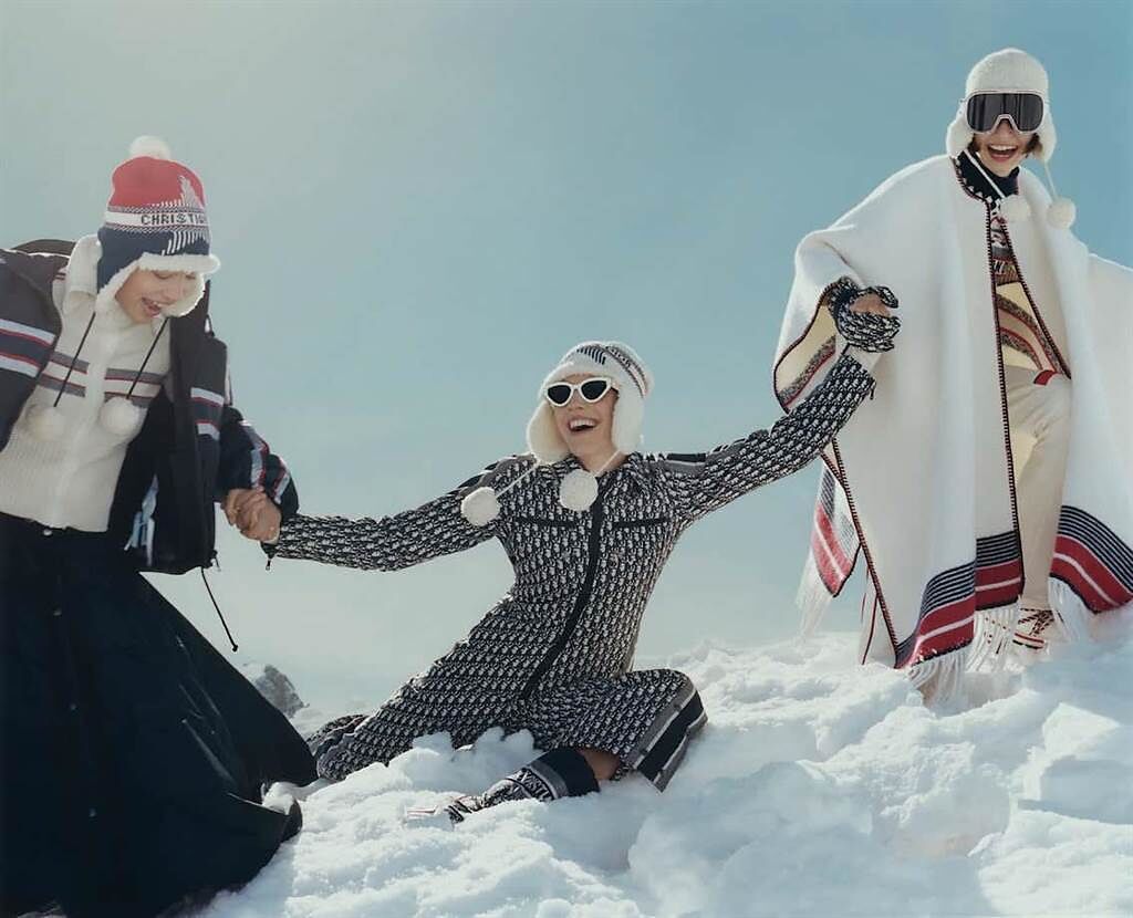 DiorAlps滑雪系列女裝，也是品牌首次發表滑雪裝束。（Dior提供）