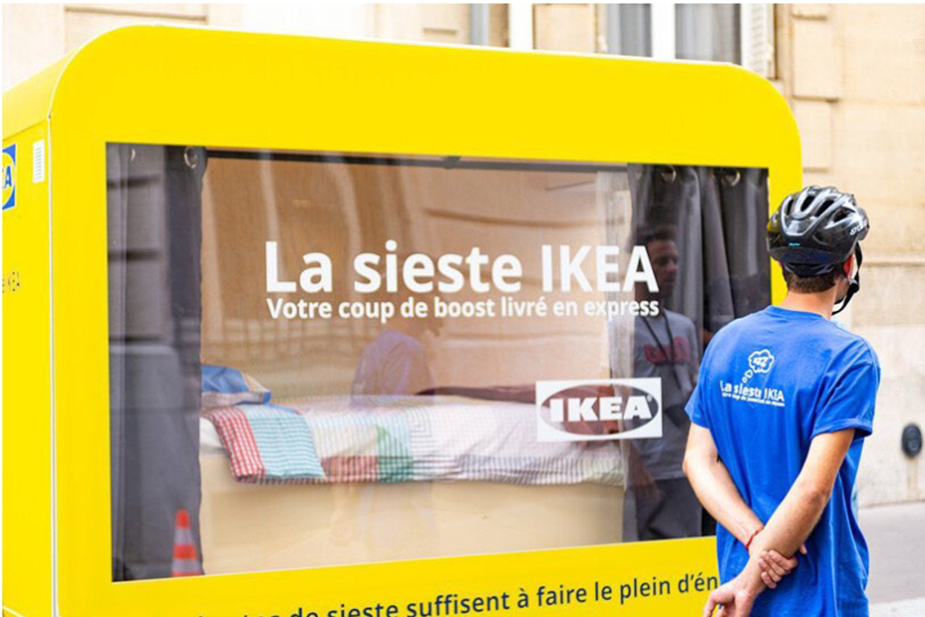 IKEA 在巴黎推出「移動式睡眠艙」讓大家睡午覺，老司機歪樓：現實版魔鏡號？（圖片／JKF提供）