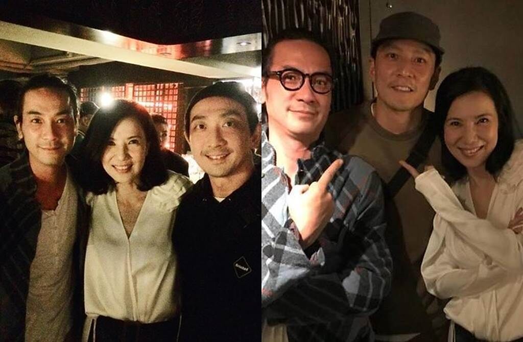 關秀媚2019年和男友(左圖左一)現身吳彥祖投資的酒吧。(圖／翻攝自IG)