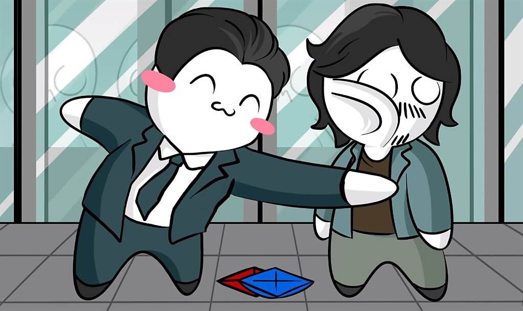 韓國插畫家소맥거핀以動畫神還原《魷魚遊戲》精典橋段笑歪網友。（圖／YOUTUBE）