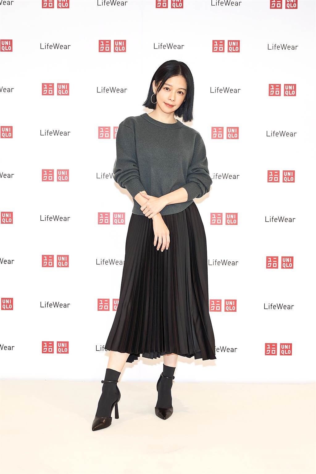 UNIQLO全新LifeWear品牌代言人徐若瑄展現時尚優雅。（UNIQLO提供）