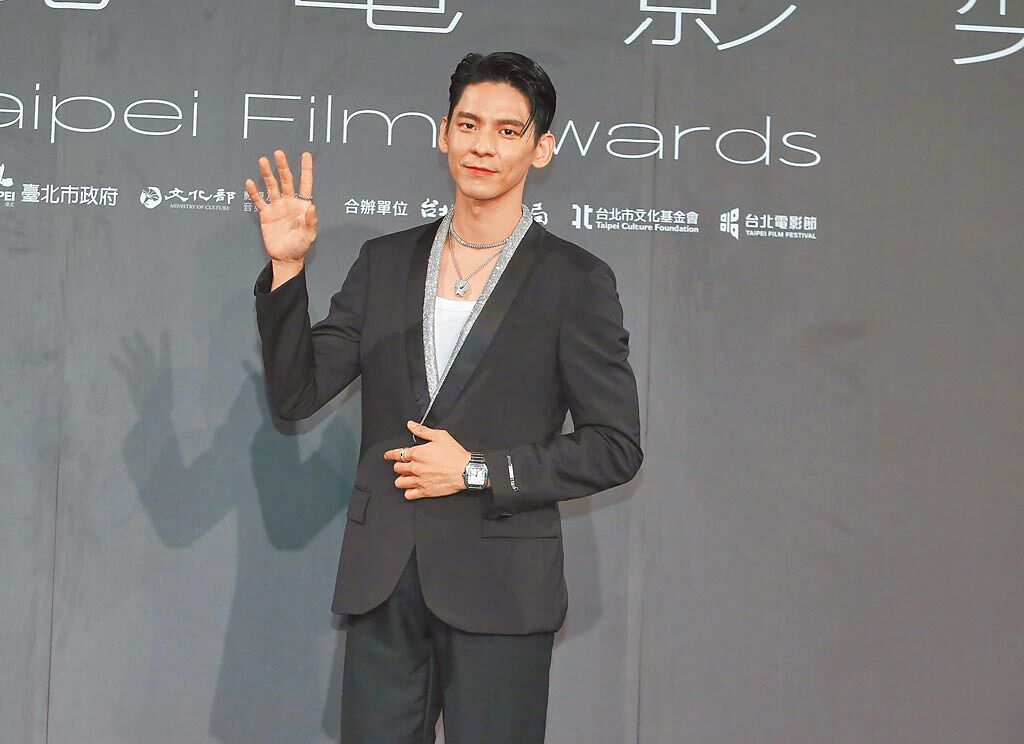第23屆台北電影獎昨舉行頒獎典禮，現場星光閃耀。圖為林柏宏。（粘耿豪攝）