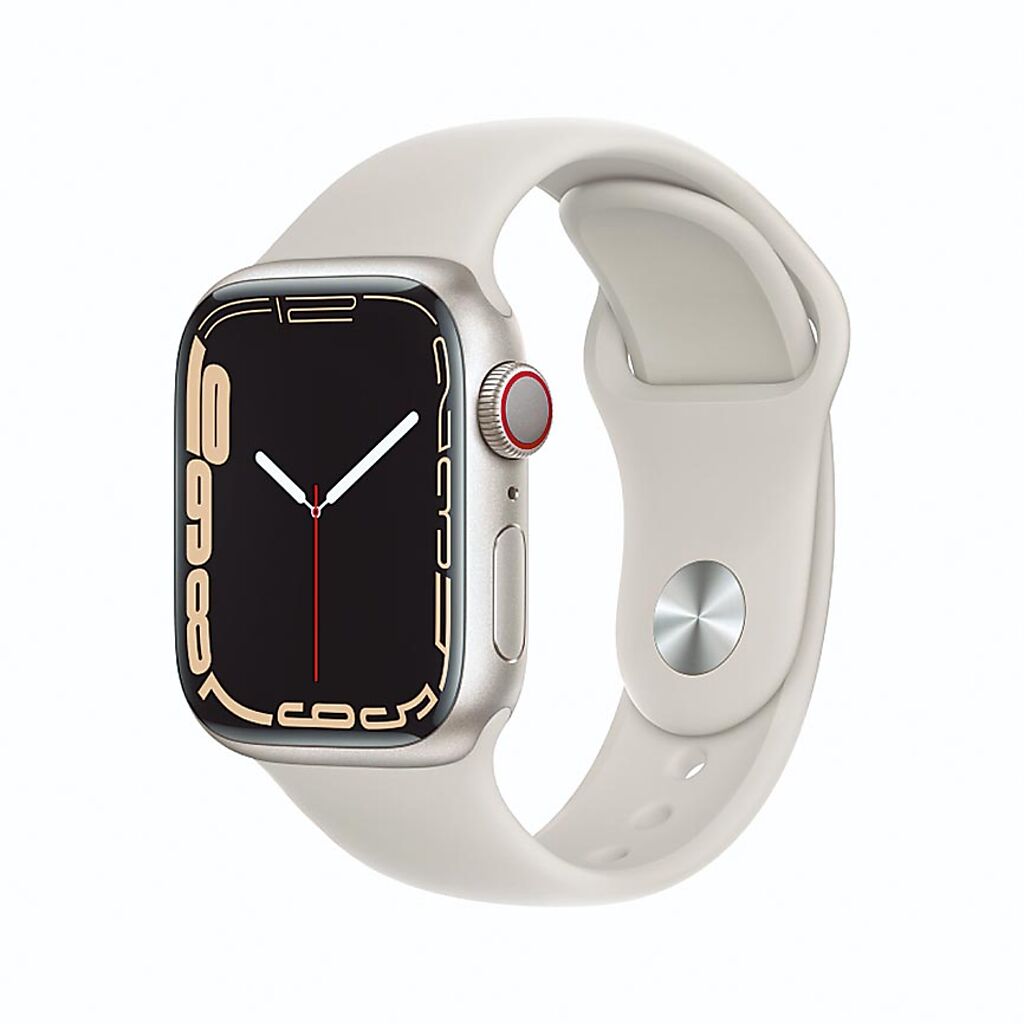 果粉高度期待的Apple Watch Series 7今起開賣。（台灣大提供）