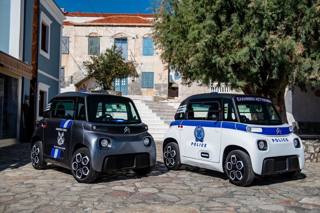 希臘警方入手極速只有45km/h的純電微型車，或許是世界上最慢的警用車輛。（圖／Citroën官網）