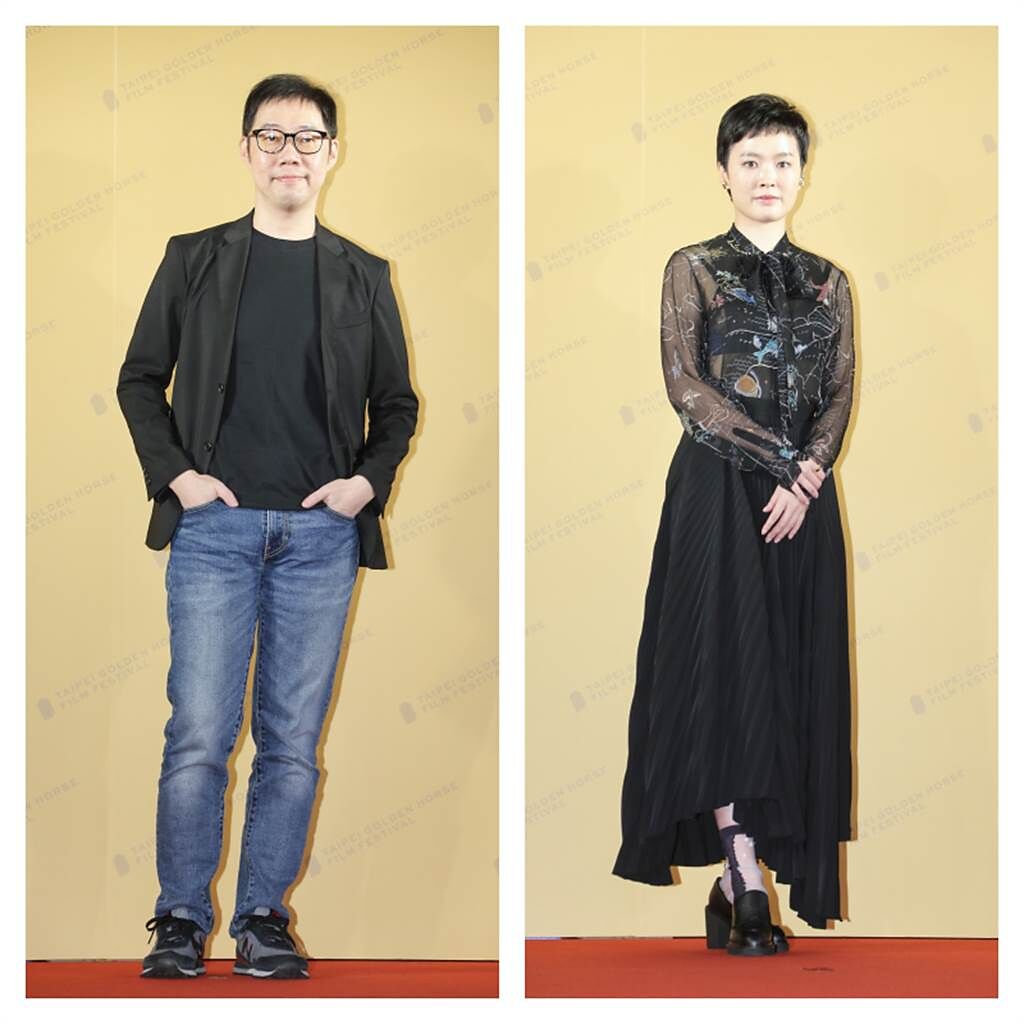 《美國女孩》監製林書宇（左）與導演阮鳳儀。（羅永銘攝）