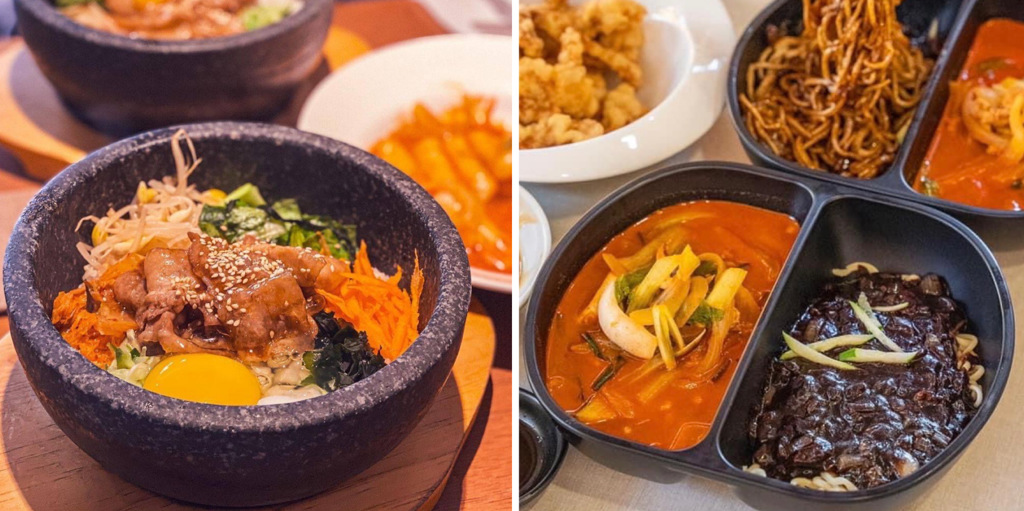 韓式料理很合台灣人的口味(圖/翻攝自四米大臉書、韓華園臉書)
