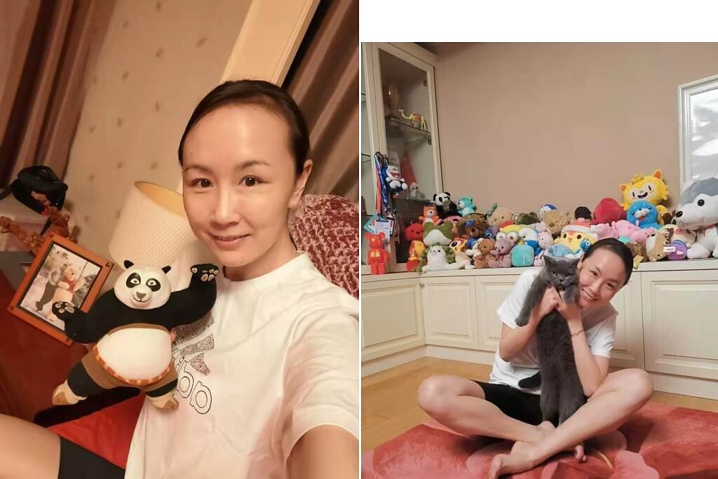 彭帥在房間裡的自拍照。（摘自推特@shen_shiwei）