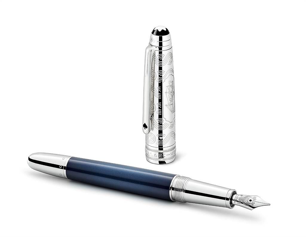 萬寶龍大師傑作系列環遊世界80天Doue Classique鋼筆，4萬3000元。（Montblanc提供）