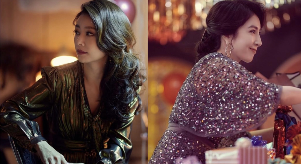 林心如和楊謹華分別飾演酒店的媽媽桑和老闆娘(圖/翻攝自Netflix)
