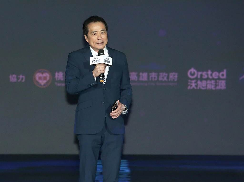 三立集團總經理張榮華出席《2030沉沒倒數》紀錄片首映。（粘耿豪攝）